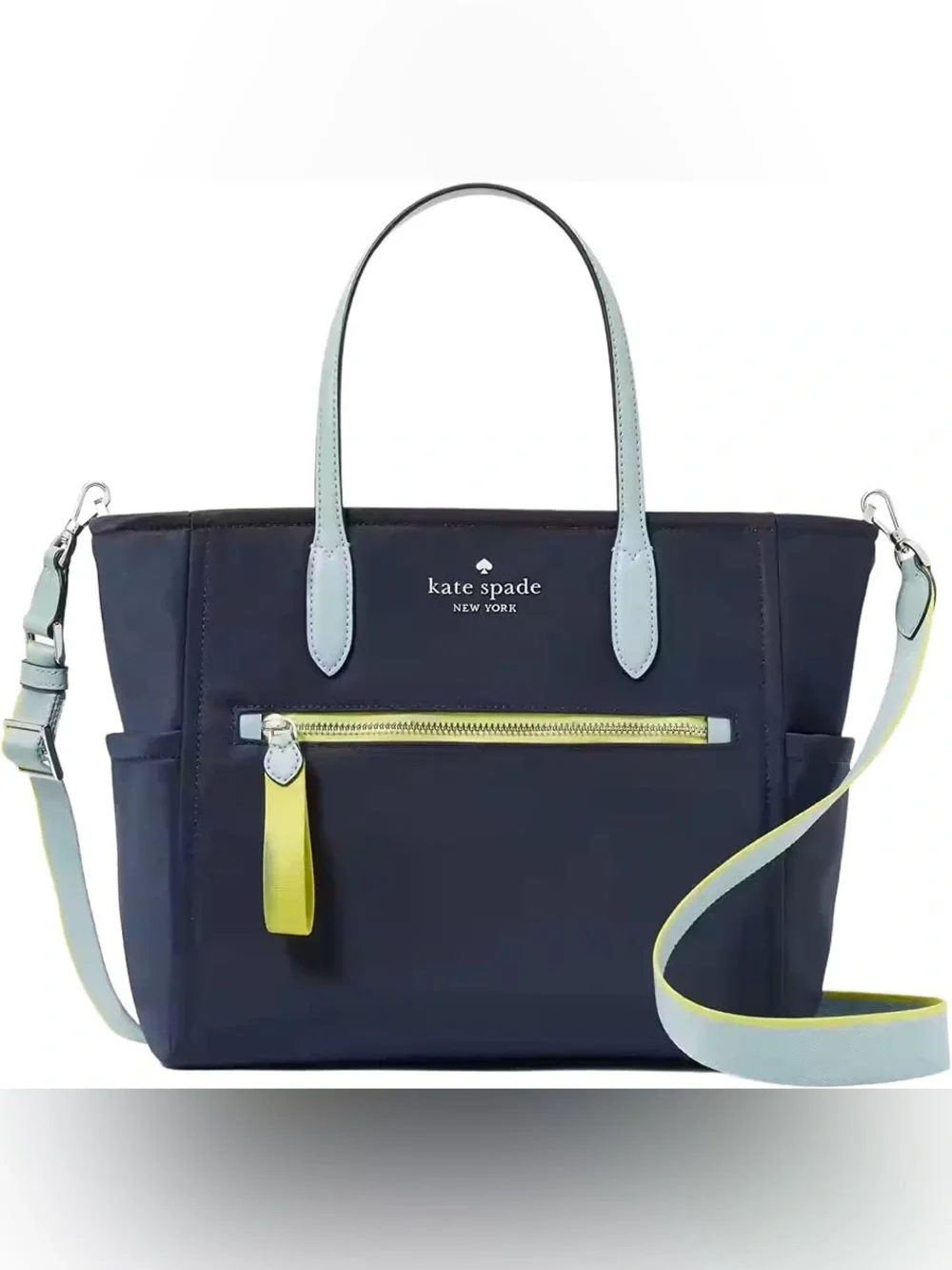 Kate Spade Chelsea Colorblock Nylon Medium Satchel Like New!
